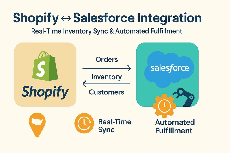 Case Study: Shopify–Salesforce API Integration for a U.S. DTC Retailer (Real-Time Inventory Sync & Automated Fulfillment)